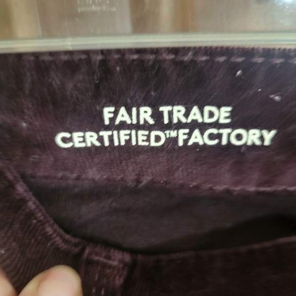 18 corduroy High rise skinny brown button fly jean pant - Picture 4 of 6